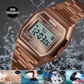 Unisex Digital Bracelet Watches Luxury Stainless Steel Strap LED Waterproof Chronograph Fashion Alarm - Visuel 6 | SAMAG