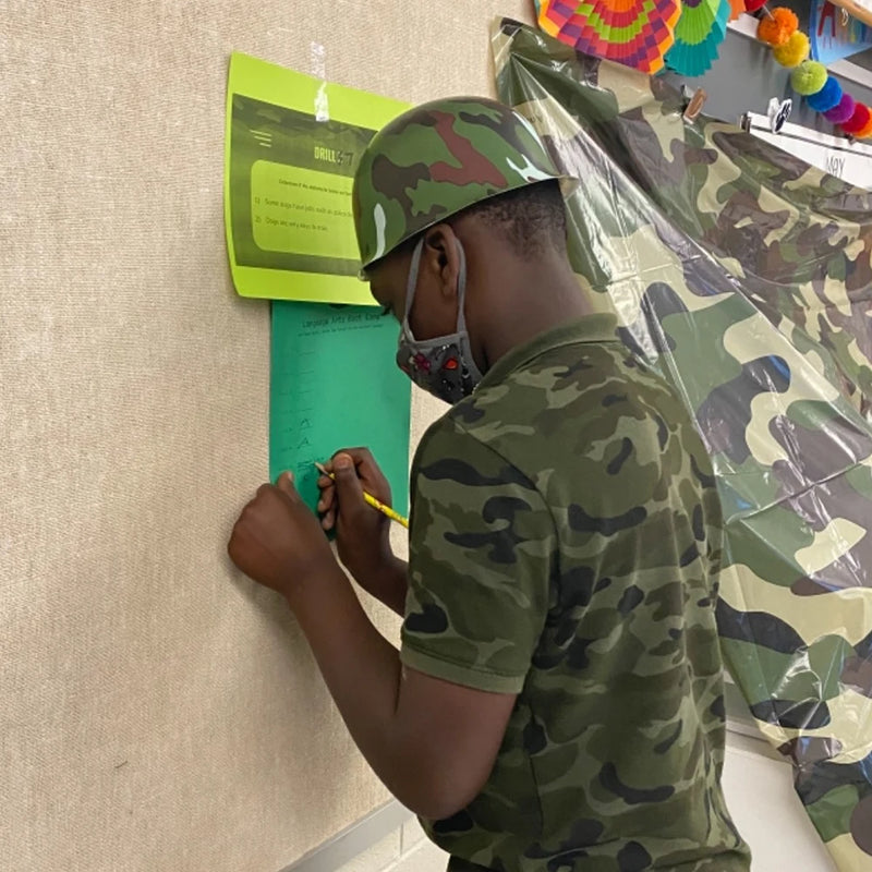 10 - Army Helmets for Kids Plastic Camouflage Hat Soldier - View 3 | SAMAG