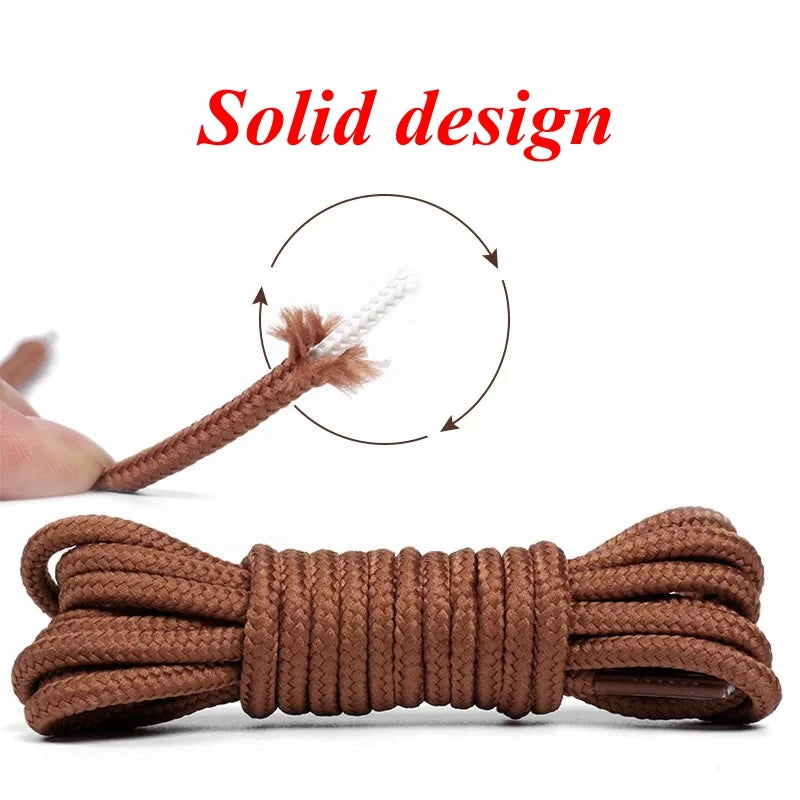 1Pair Round Shoelaces Quality Durable Solid Rope Laces for Shoes Boots Sneakers Shoelace 70/90/120/150cm Strings