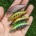 Tsurinoya 4PC 50mm 5g Sinking Minnow Artificial Bait for Trout Bass Fishing Wobbler Laser Hard Long Cast Fishing Lure DW63