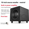 10 Inch Active Subwoofer Speaker Peak 300W Power HiFi Fever Wooden Subwoofer Home Theater Audio Sound Box For AMP/PC/TV/DVD/CD