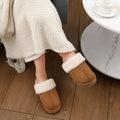 Comwarm Winter Fluffy Fur Slippers for Women Warm New Home Slippers Faux Fur House Mules Shoes Indoor Bedroom Comfy Fuzzy Slides