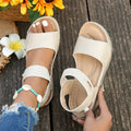 Women's Summer Wedge Sandals 2025 New Fashion Comfortable Beach Ladies Light Casual Thick Soled Large Size Sandals for Women