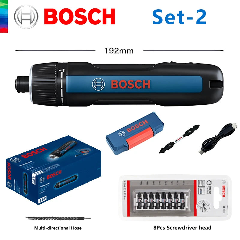 BOSCH GO 3 Cordless Screwdriver 3.6V Lithium - ion Battery Rechargeable Drill with Box GO3 Professional - View 10 | SAMAG