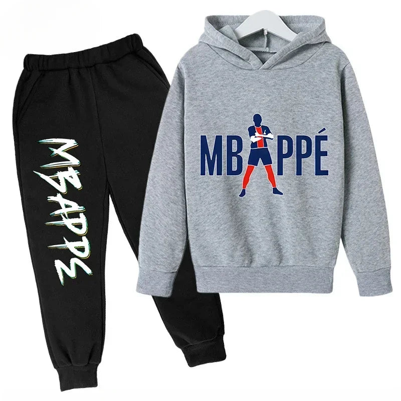 Spring Autumn Children's Hoodie Set Mbappe Print - View 10 | SAMAG
