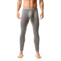 Men Long John Tight Pants Underwear Lace Breathable Elastic Hip Soft Sexy Underpants Lingerie Hombre