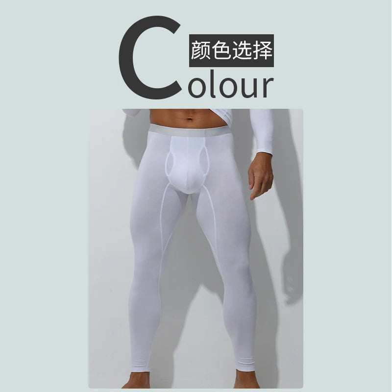 Men's Long Johns Suit Tights Modal Cotton Sweater Male Thin Shirt Leggings Underwear