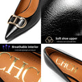 CHCH Women's High Heels New 4cm Black Simple Business Women's Shoes Evening Party