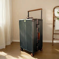 BunnyFly Wide Handlebar Travel Trolley Suitcase with Colorful Silent Wheels TSA Lock Rolling Luggage Large Capacity PC Material