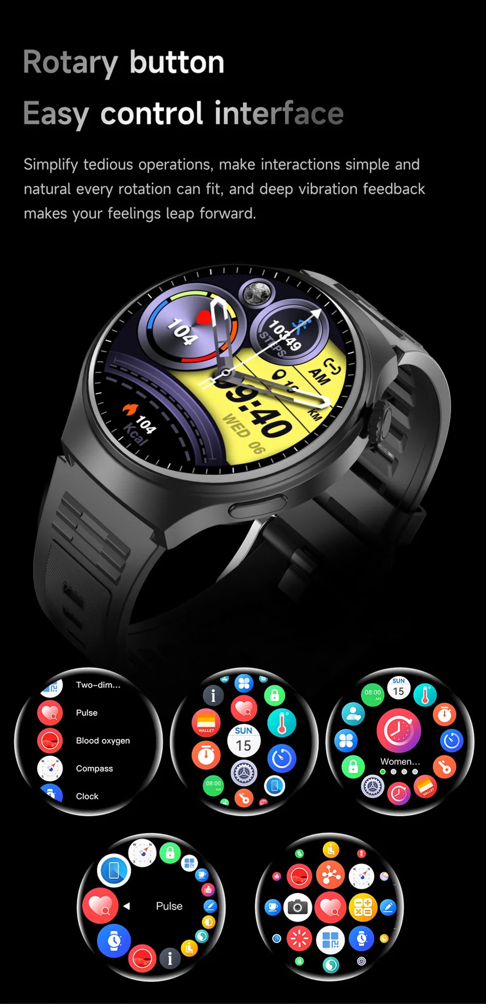G.L Wear 2025 New Men's Smart Watch HD Display Health Tracking Bluetooth Calling Voice Assistant Sports Smartwatch