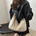 New Women's Handbags Trendy Retro Large Capacity PU Leather Shoulder Crossbody Bag Autumn and Winter Versatile Commuting Handbag