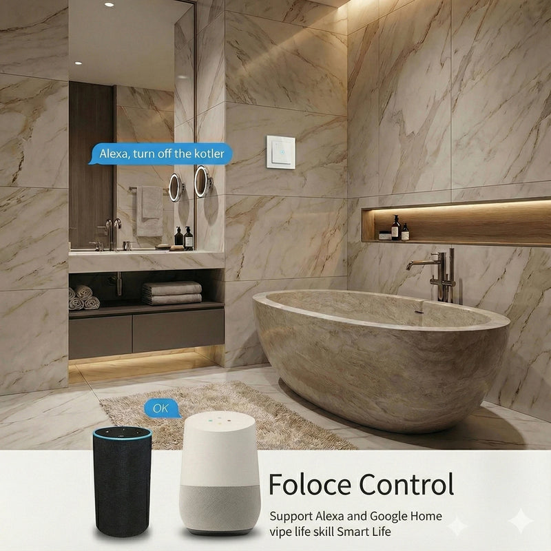 Smart WiFi Boiler Switch 20A/40A for Water Heater & Air Conditioner - Tuya Smart Life App, Works with Alexa & Google Home