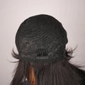 Human Hair Short Pixie Cut Wig Layered Pixie Cut Wig Pixie Cut With Long Side Bangs Full Machine Made Cap For Black Women