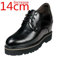 Extra-high Men's Shoes 14cm Elevator Rare Inner Height-enhancing Wedding Leather Shoes Ultra-high Heels Business Stage Shoe Male