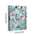 3 Ring Binder Portable 3Ring View Binder Non-Stick File Folders Letter Size Refillable Office Supplies with Divider School