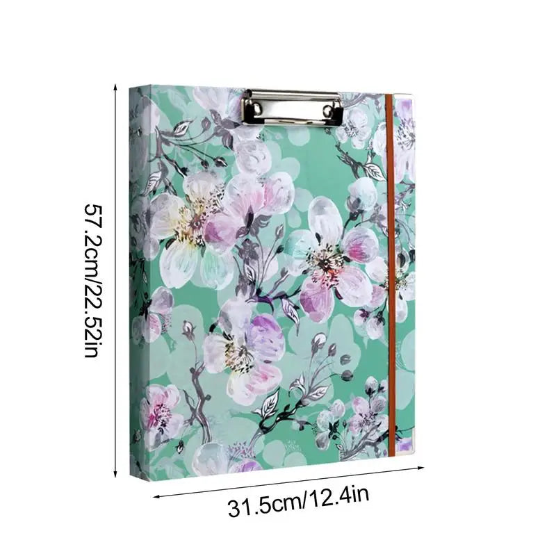 3 Ring Binder Portable 3Ring View Binder Non-Stick File Folders Letter Size Refillable Office Supplies with Divider School