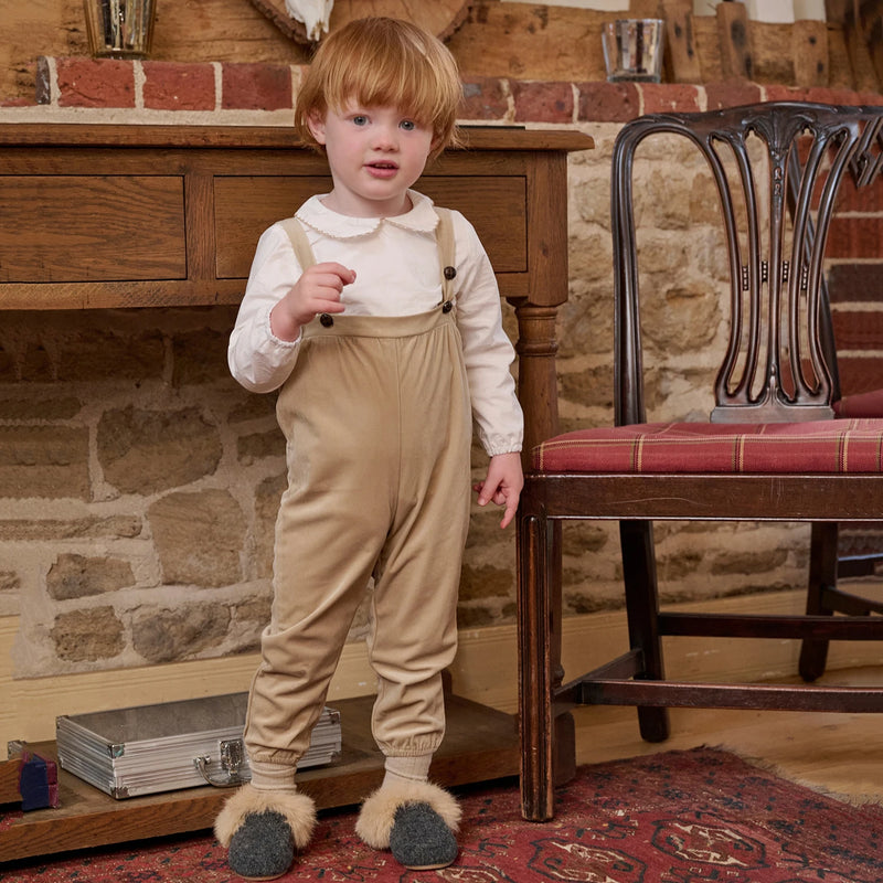 AS Beige Collection AW25 Corduroy Dress Children Knitting Sweater Boys Overalls Check Pants Brothers Sisters Family Matching