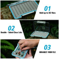 Goture Waterproof Fly Fishing Lure Storage Boxes Case Container Transparent  ABS Plastic Fish Hook Box Fishing Tackle Accessory