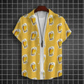 Hawaiian Shirt For Men 3d Beer Printed Short Sleeve Party | SAMAG