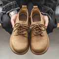 Men's Shoes 2025 Autumn New Retro Lace Up Leather Shoes British Style Low Cut Soft Sole Breathable Casual Leather Shoes