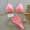 Sexy Halter Solid color Bikini Set Women's Swimsuit | SAMAG