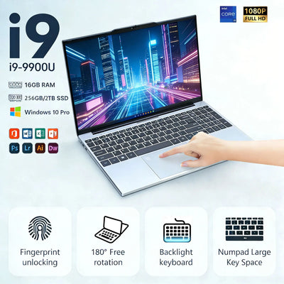 Portable 15.6' Notebook PC W/ Intel Core I9-9900, 16GB | SAMAG