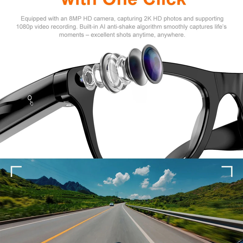 Lenovo Smart AI Glasses 800W HD 8K Shooting Camera Photo | SAMAG