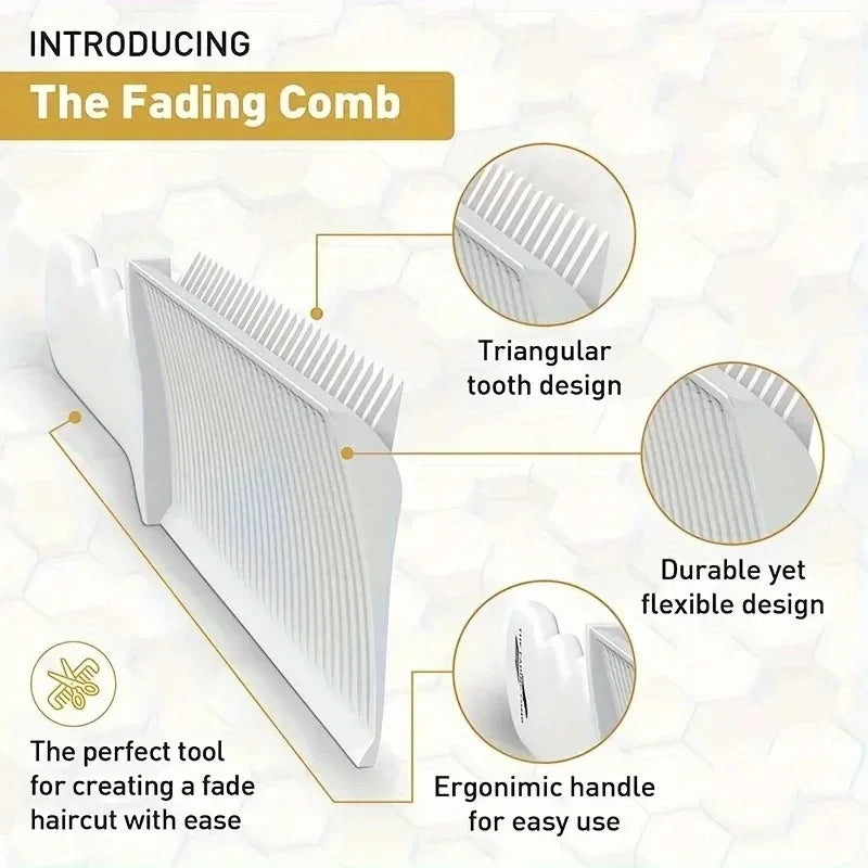 Professional Barber Fading Comb Heat Resistant Flat - View 5 | SAMAG