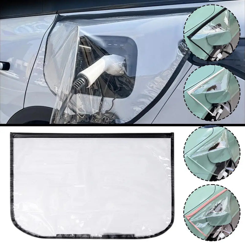 Car Charging Magnetic Cover Electric Outdoor EV Charger Plug Port Protection Dustproof Rainproof Covers for Electric Vehicle ﻿