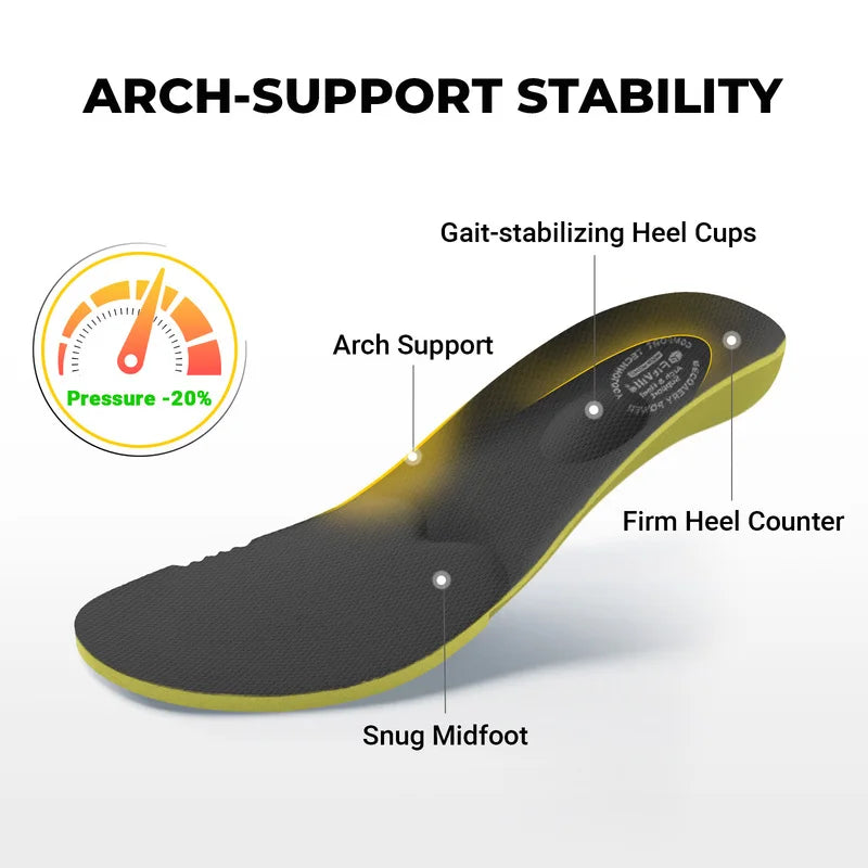FitVille Men'S Wide Toe Box Spiked Golf Shoes Stable Anti-Slip Outsole Built-In Arch Support Lightweight Comfort Golfing Sneaker