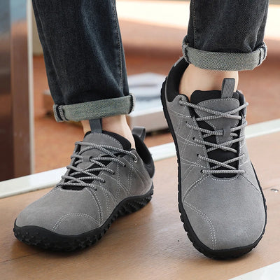 Leather Sports Shoe Wide Footed Men's Classic Flat | SAMAG