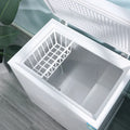 58L/72L Small Freezer, Energy Saving Chest Deep Freezer with 6 Level Adjustable Thermostat, Top Opening Compact Freezer