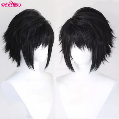 Anime L.Lawliet Cosplay Wig L Black Short Heat Resistant | SAMAG