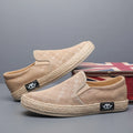 2023 Men's Canvas Shoes Hot Sale Lightweight Comfortable Low-cut Vulcanized Shoes Men Espadrille Non-slip Casual Shoes Men Flats