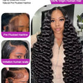 30 40 Inch Loose Water Wave 13x6 Lace Front Human Hair Wig Brazilian Deep Wave 13x4 360 HD Lace Frontal Wig Curly Wigs For Women