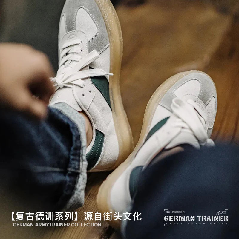 Maden Men's Vintage Training Shoes 2023 Autumn Winter New Low Top Board Shoes Casual Men's Shoes Sports Thick Sole Shoes