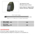 New Fashion Nylon Belt  Magnetic Buckle Adjustable Belts For Men Elastic Belts High Quality Wear-resistant Training Belt  YD117