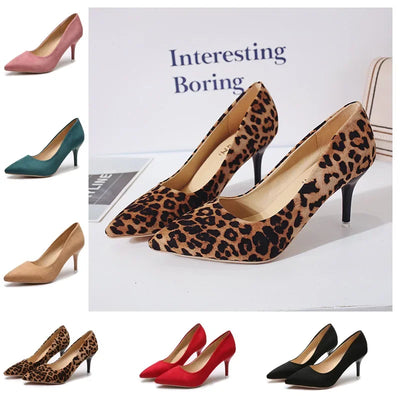 Plus Size 44 Sexy Elegant Women's Fashion Shoes Leopard | SAMAG