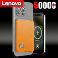 Lenovo 500000mAh Thin Magnetic Wireless Power Bank PD22.5W Fast Charging Portable External Battery for Magsafe For iPhone Huawei