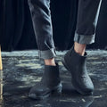 New Fashion Men's Rain Boots Rubber Boots Platform Ankle Boots 2025 Summer Slip on Couples Booties Men Work Shoes Botines Mujer