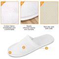 20/40/80 Pairs Spa Slippers for Guests Closed Toe Disposable House Hotel Slippers for Men Women Hotel Home Disposable Slippers