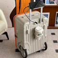 Side Opening Luggage Compartment with Oversized Wheels Large Capacity Travel Suitcase Travel Suitcase on Wheels
