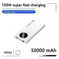 Lenovo 500000mAh Power Bank 120W Super Fast Charging PD20W Dual Way Digital Display Airplane Safe CCC For iPhone Samsung Xiaomi