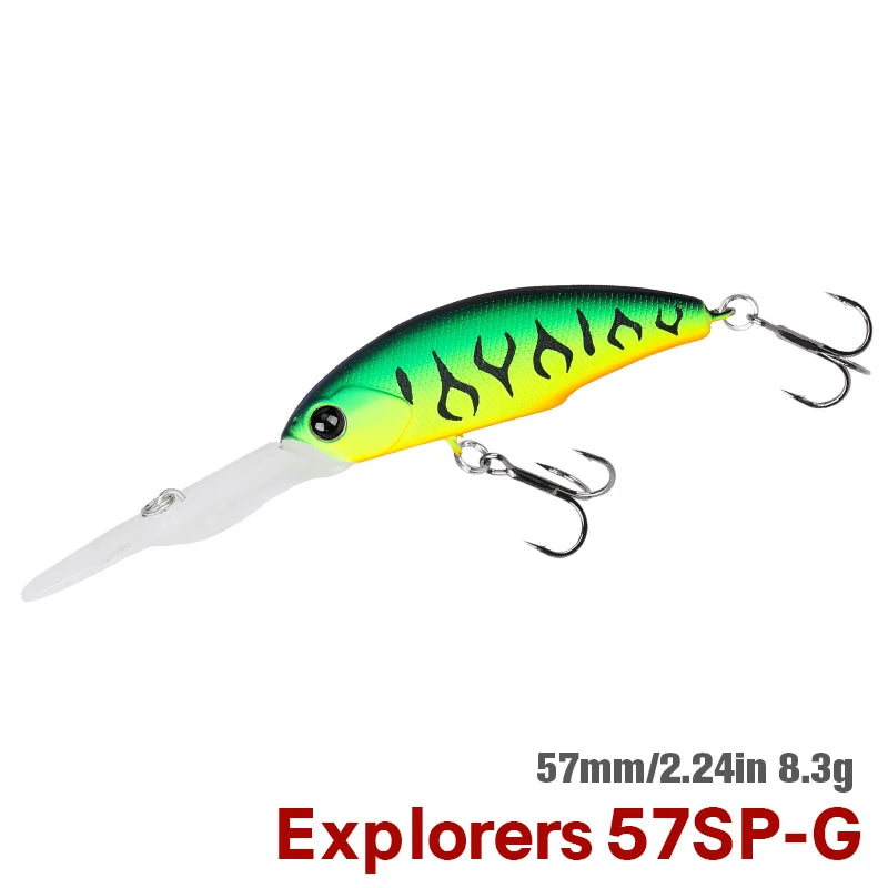 TSURINOYA 57SP Deep Dive Suspending Minnow SHAD Fishing | SAMAG