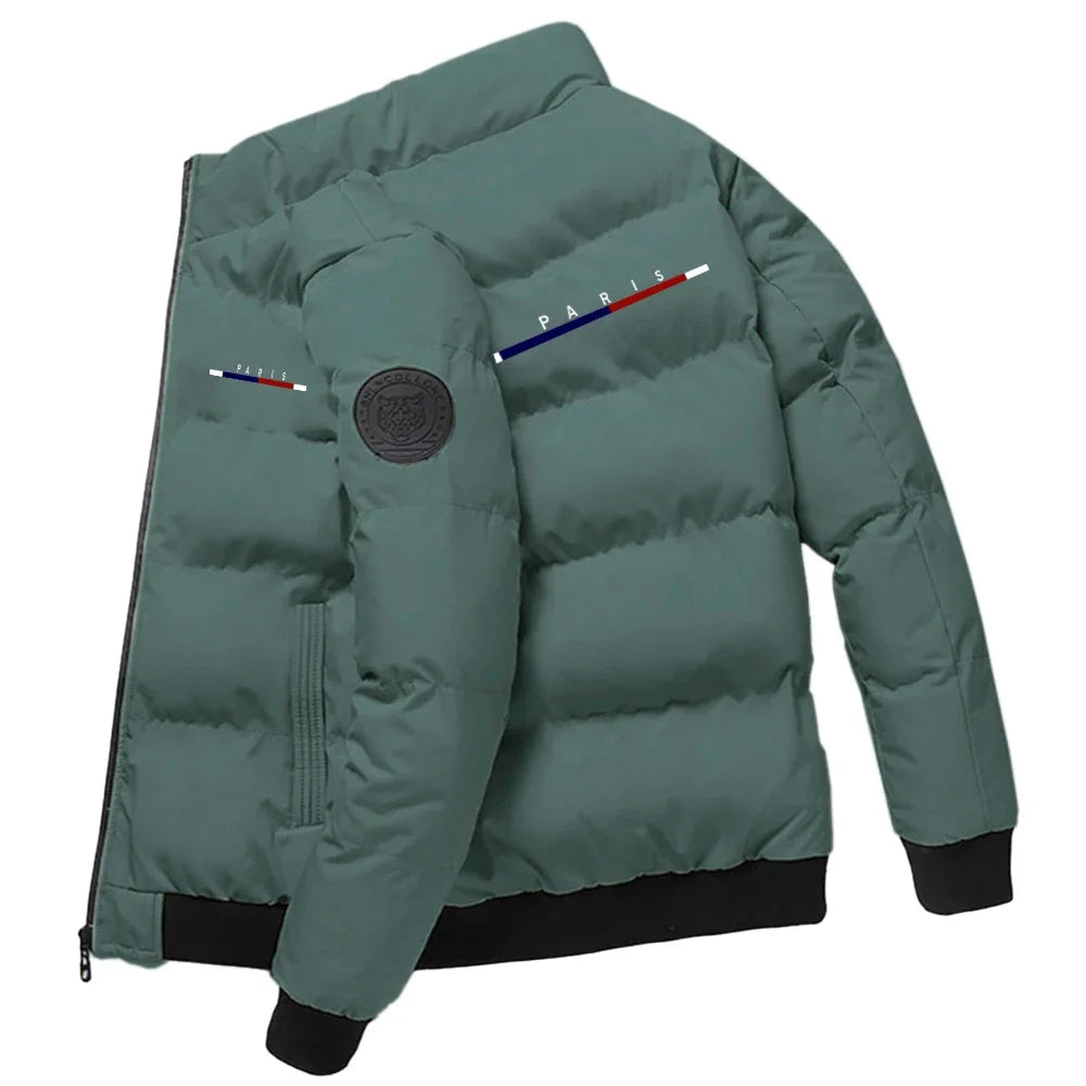 Men's Winter Down Jacket Thick Warm Puffer Coat Waterproof Cold Weather Casual Parka Hooded Windproof Menswear Outerwear Parkas