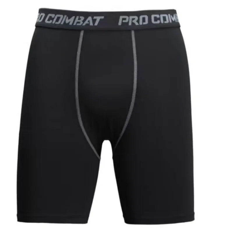 Men's Leggings Compression Pants Sports Leggings Basketball Quarter Shorts Quick Drying Running Training Stretch Fitness Pants