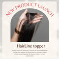 HD Lace Hairline Topper for Receding Hairline, Forhead Human Hair Topper with Elastic Band Ear to Ear Lace Frontal Extension