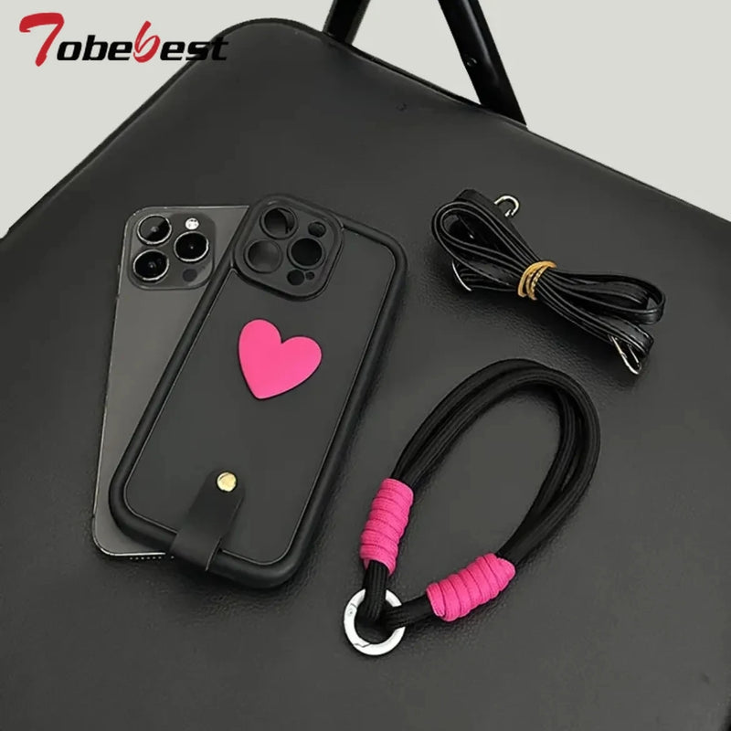 Crossbody Lanyard Wrist Strap Case for Xiaomi Redmi Note 15 15C 14 14C 13 13C 12 12C 11 10 9 8 Pro Plus 4G 5G Silicone Cover