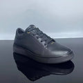 Black Casual Shoes Lightweight Sneakers Breathable Genuine Leather Sports Shoes Zapatillas Hombre Men Skateboarding Shoes Flat