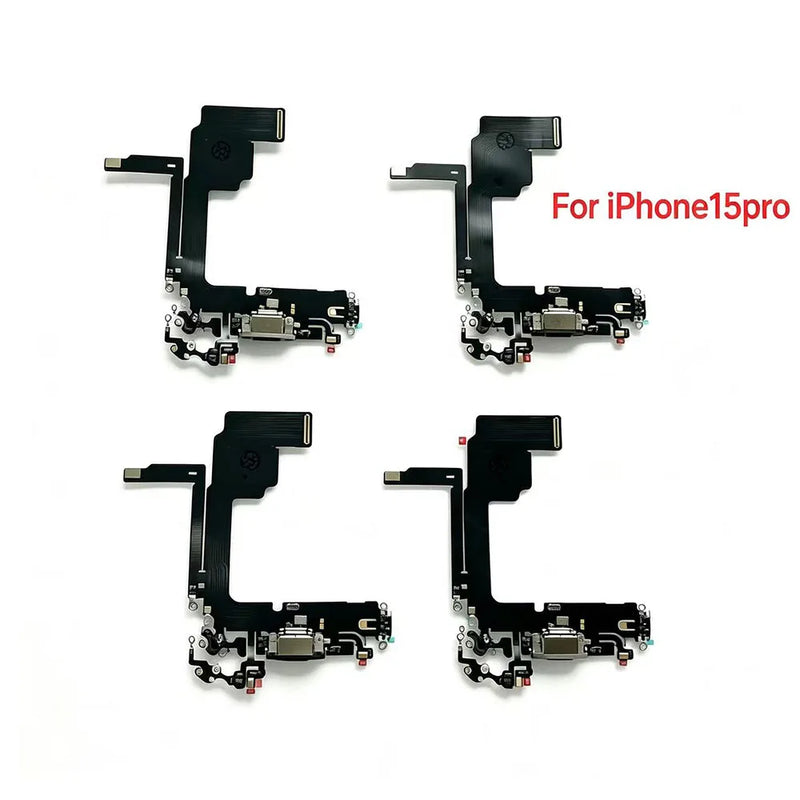 Original USB Charging Port Flex Cable with Microphone for iPhone 15 15plus 15pro 15 pro max Charger Dock Connector Repair Parts